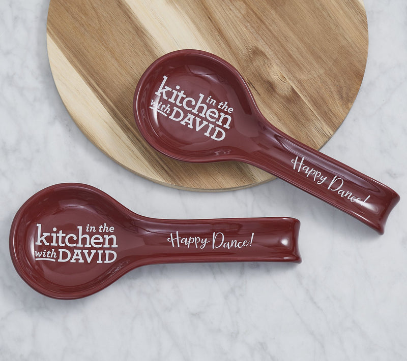 In the Kitchen with David Set of 2 Spoon Rests — View 13