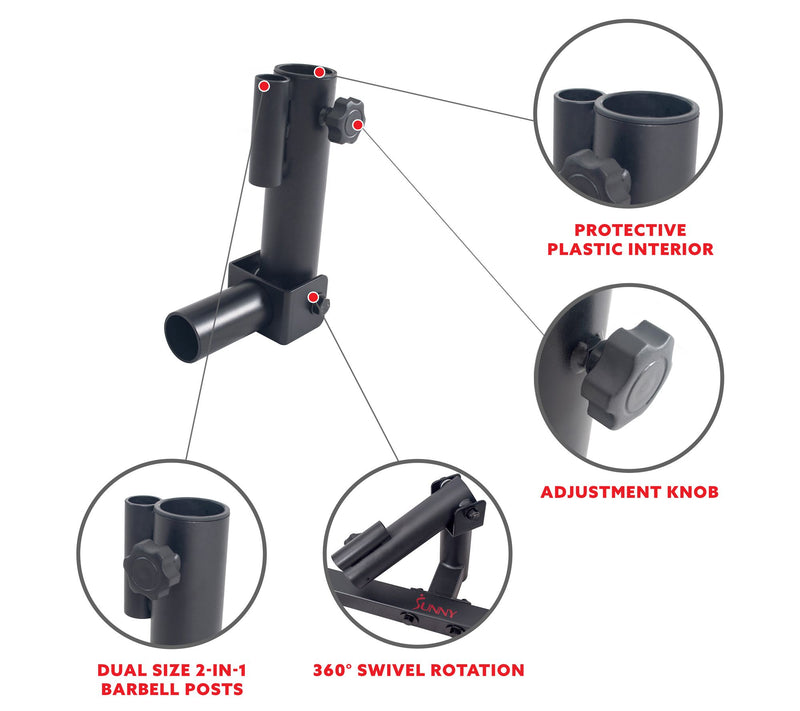 Sunny Health & Fitness Landmine Attachment - SF -XFA004 — View 4