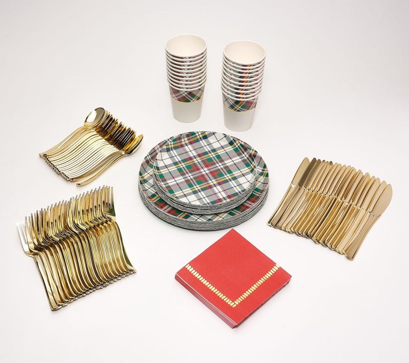 Coterie Seasonal Service for 20 Disposable Dinnerware Set — View 13