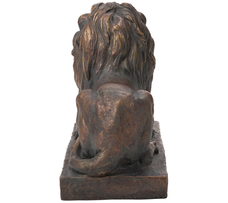 Glitzhome Majestic King Lying Lion Lawn Garden Statue — View 5