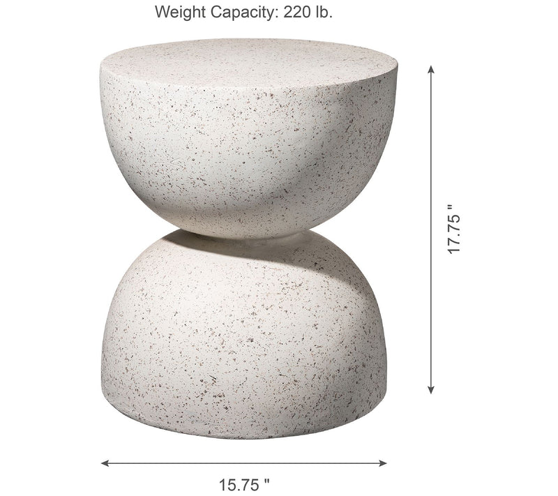 Glitzhome Terrazzo Garden Stool or Plant Standr Accent Table — View 11