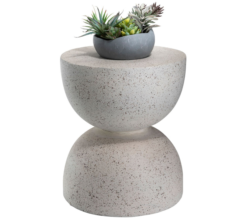 Glitzhome Terrazzo Garden Stool or Plant Standr Accent Table — View 10