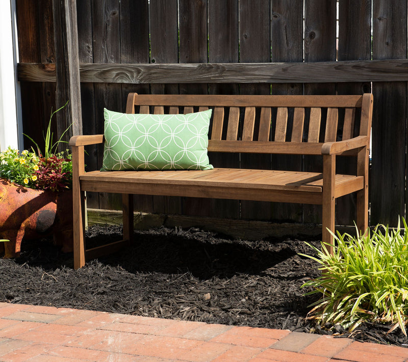 Linon Home Indoor/Outdoor Sutton Teak Bench — View 5