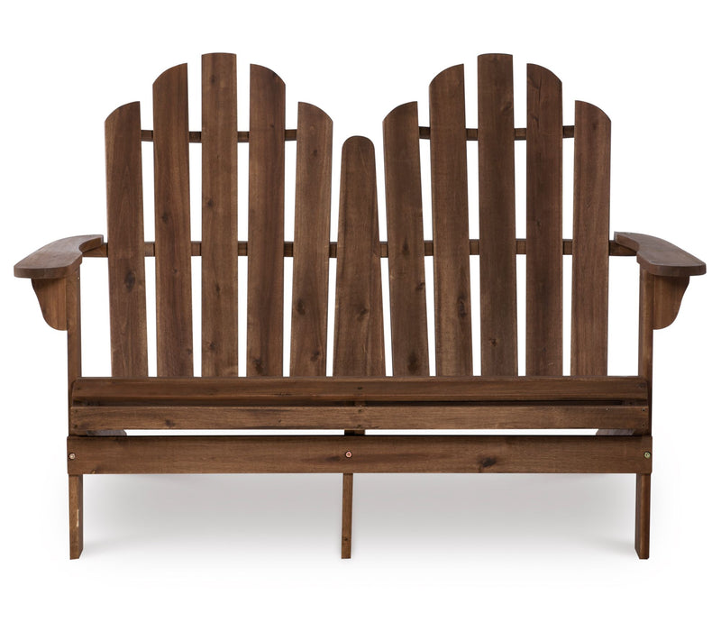 Linon Home Outdoor Silas Adirondack Double Bench — View 4