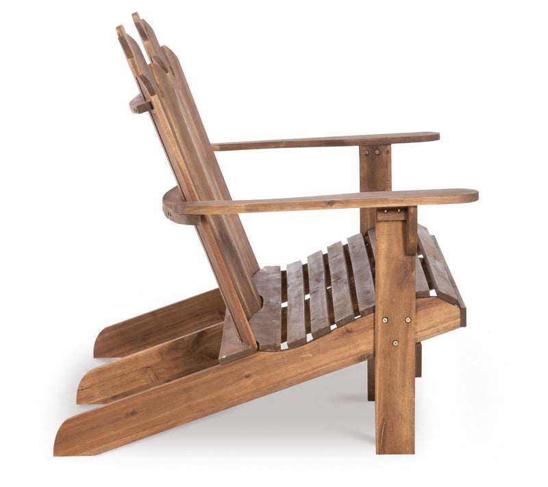 Linon Home Outdoor Silas Adirondack Double Bench — View 5