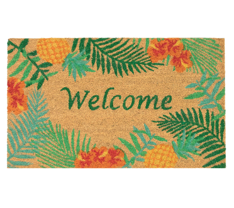 Lush Decor Natura Tropical Welcome Mat Natural18" x 30" — Main view
