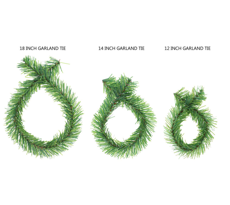 Haute Decor Set of 40 Green Garland Ties — View 3