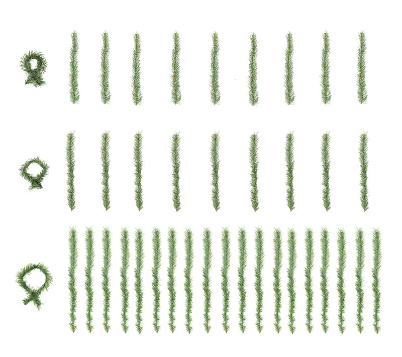 Haute Decor Set of 40 Green Garland Ties — View 2