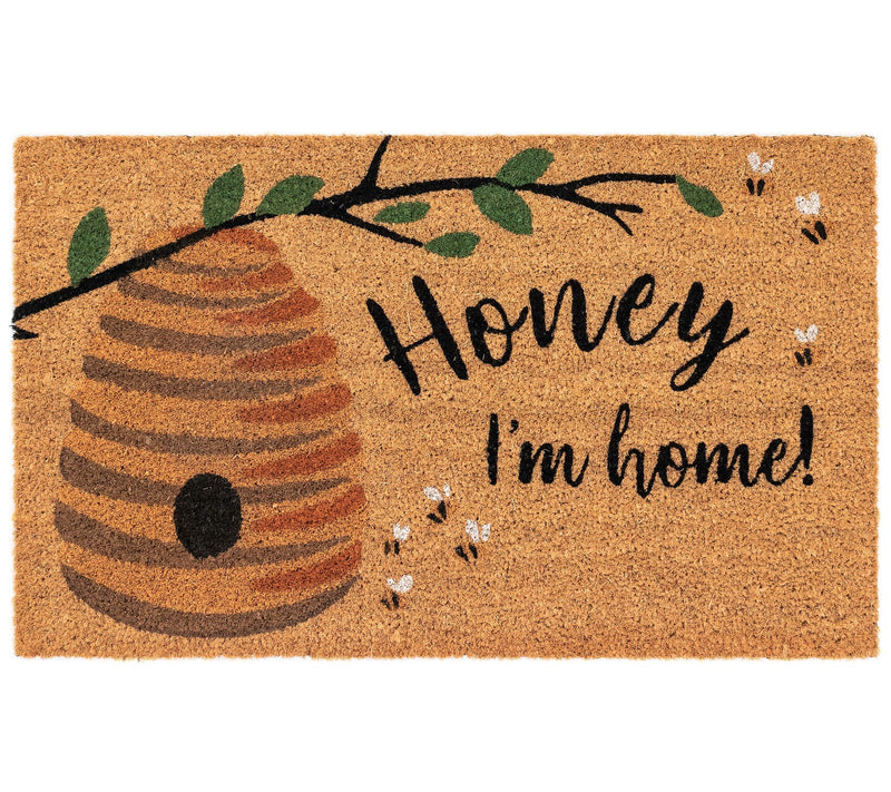 Lush Decor Natura Honey I'm Home Outdoor Mat Nrl 18"  x 30" — Main view