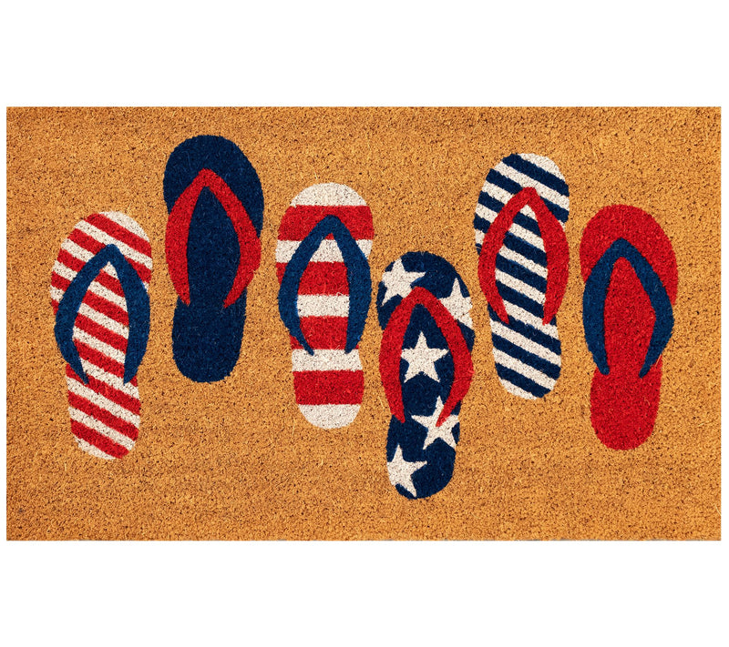 Liora Manne Natura Freedom Flops Outdoor Mat Natural 24" x 36" — Main view