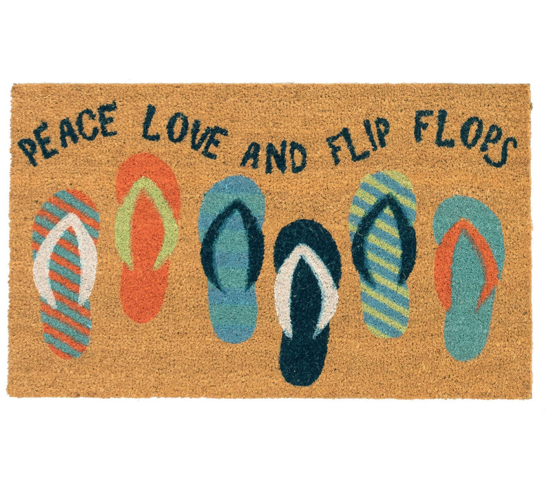 Lush Decor Natura Flip Flops Outdoor Mat Cool8" x 30" — Main view