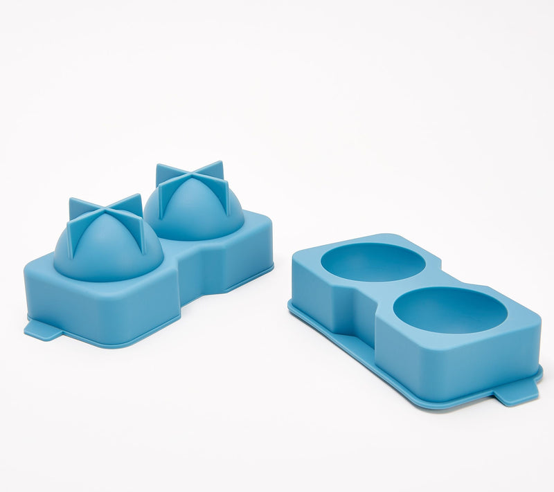 HOST S/2 Stemless Glasses with Silicone Ice Mold — View 2