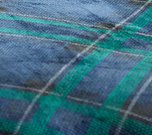 Berkshire Plaid Velvet Soft Bonded Dobby Coverlet Set - King — View 9