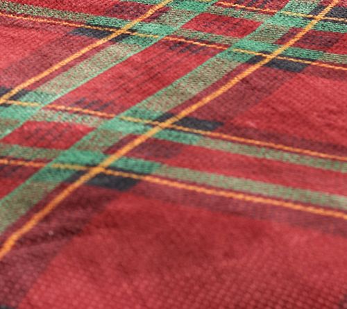 Berkshire Plaid Velvet Soft Bonded Dobby Coverlet Set - King — View 10