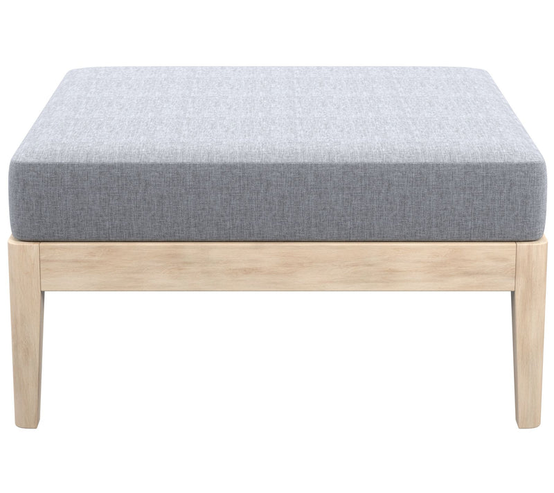Linon Home Outdoor Gables Natural Square Cushio n Ottoman — View 4