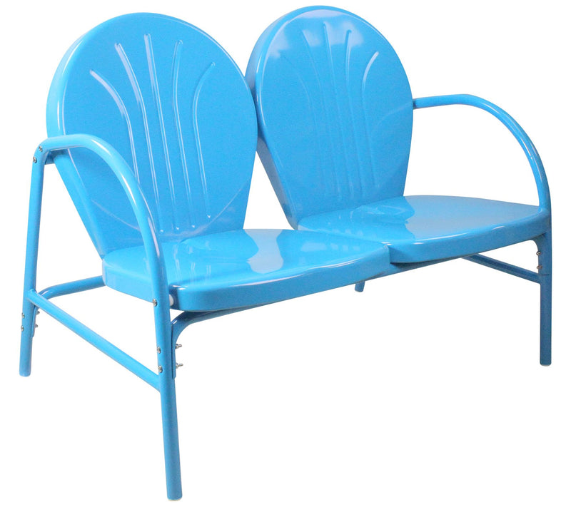 Northlight 47" Outdoor Retro Tulip Loveseat — View 10