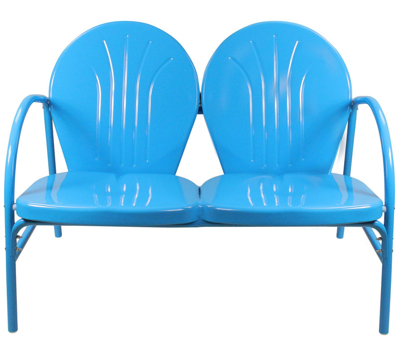 Northlight 47" Outdoor Retro Tulip Loveseat — Main view