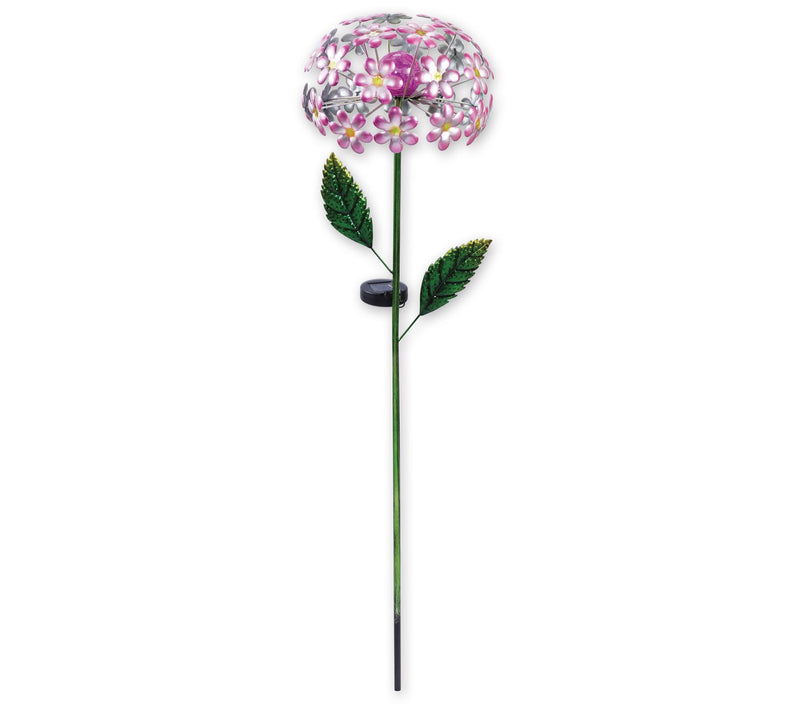 SVD 42.5" Pink Hydrangea Garden Stake — Main view