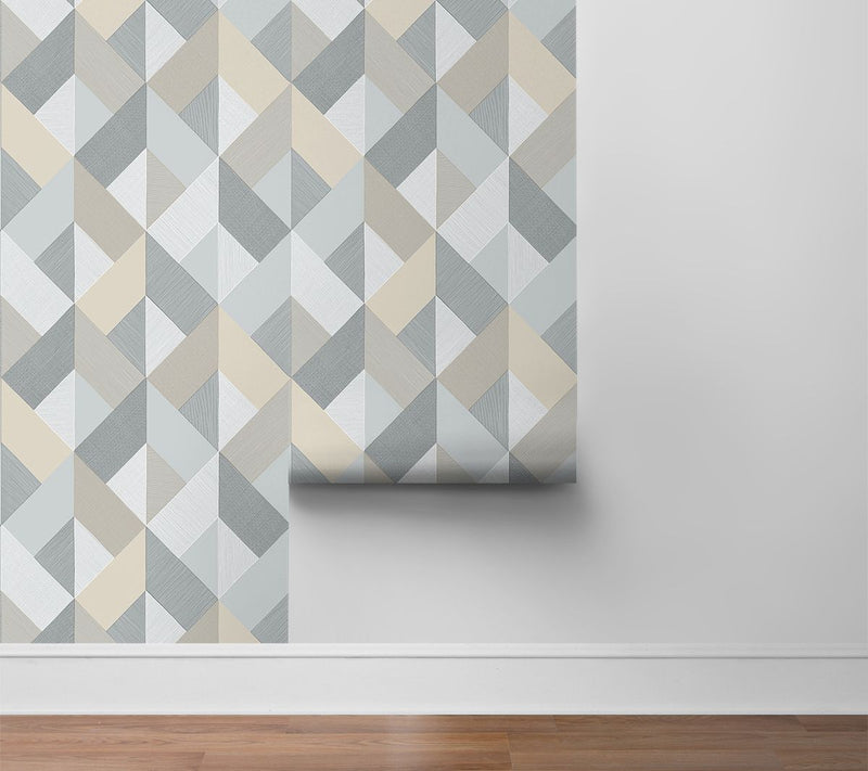Stacy Garcia Home Marquetry Peel-and-Stick Wallpaper Roll — View 10