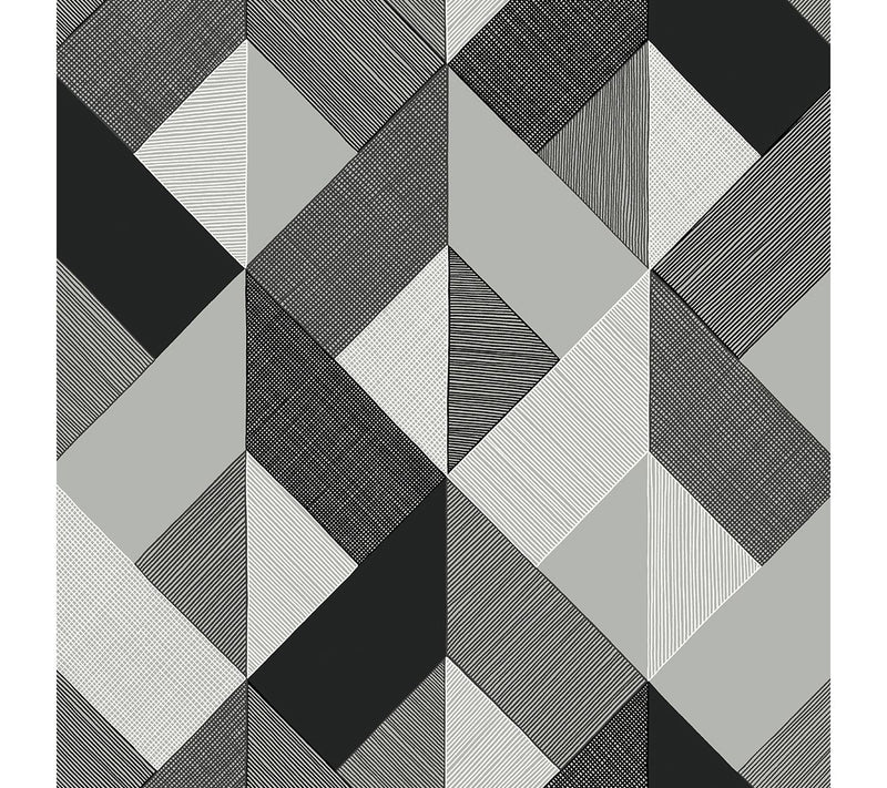 Stacy Garcia Home Marquetry Peel-and-Stick Wallpaper Roll — View 5