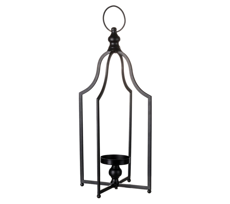 Glitzhome Modern Farmhouse Open Scroll Lantern - Medium — Main view