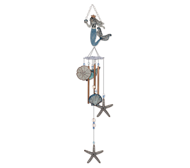 SVD 40" Mermaid/Seashells Wind Chimes — Main view