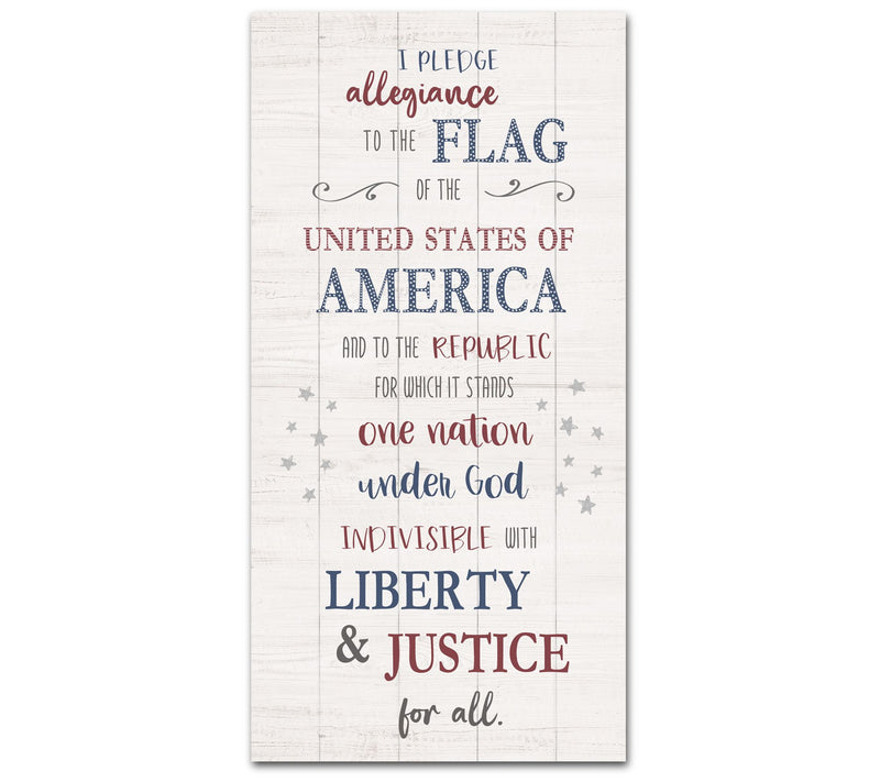 Courtside Market Pledge of Allegiance 12" x 24"Canvas — Main view