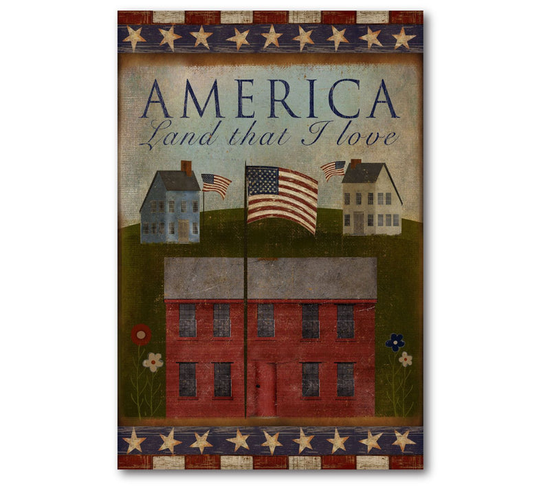 Courtside Market America Land That I Love 12" x18" Canvas — View 3