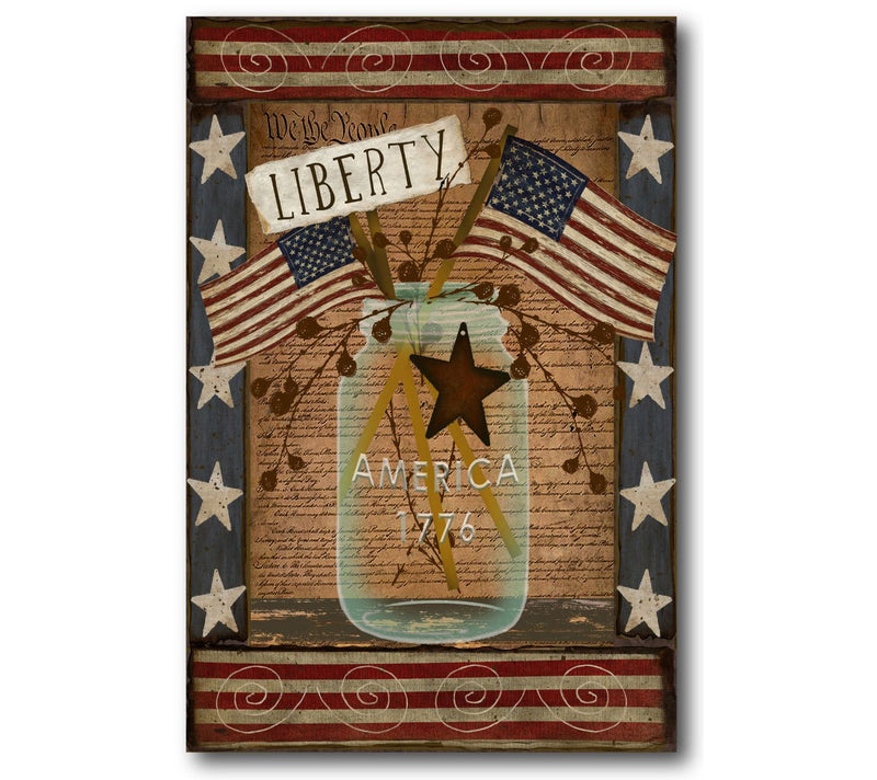 Courtside Market Liberty Mason 12" x 18" Canvas — Main view