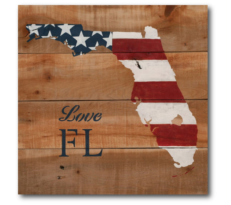 Courtside Market Love Florida 16" x 16" Canvas — Main view