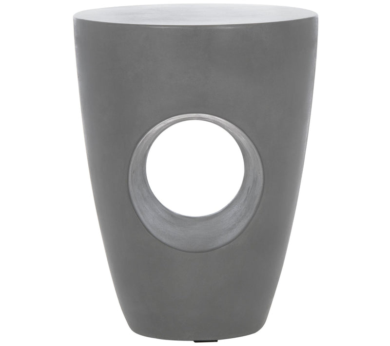 Safavieh Aishi Modern Concrete Round Table — Main view