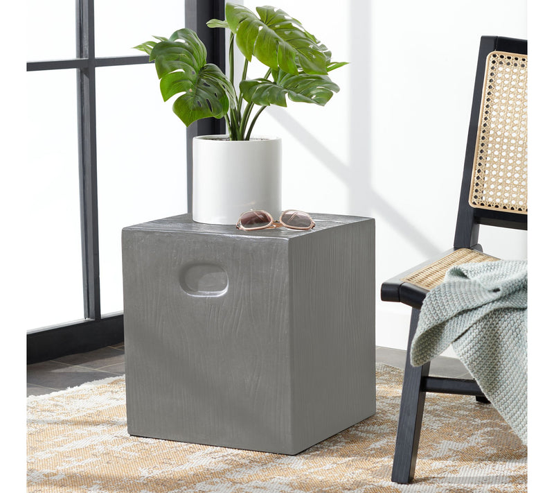 Safavieh Cube Indoor/Outdoor Modern Concrete Ac cent Table — View 4