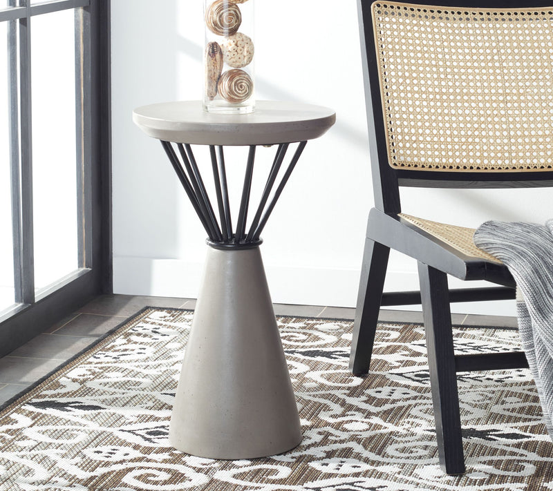 Safavieh Akiko Concrete Accent Table — View 6