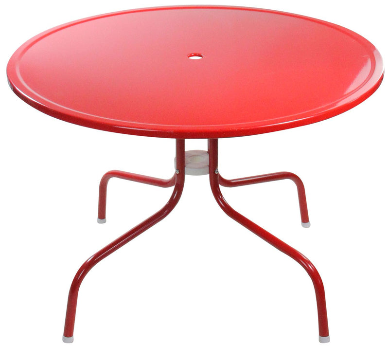 Northlight 39.25" Retro Metal Tulip Dining Table — View 5