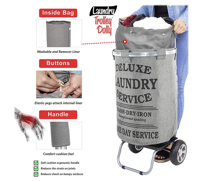 dbest products Laundry Trolley Dolly — View 10