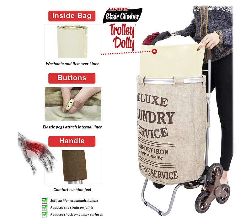 dbest products Stair Climber Laundry Trolley Dolly — View 10