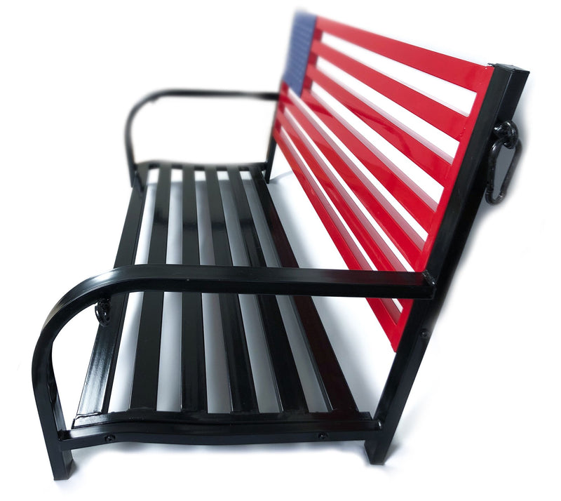 Backyard Expressions Red, White, Blue, Flag Porch Swing — View 5