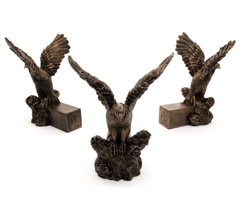 Potty Feet Antique Bronze American Bald Eagle ( Set of 3) — View 6