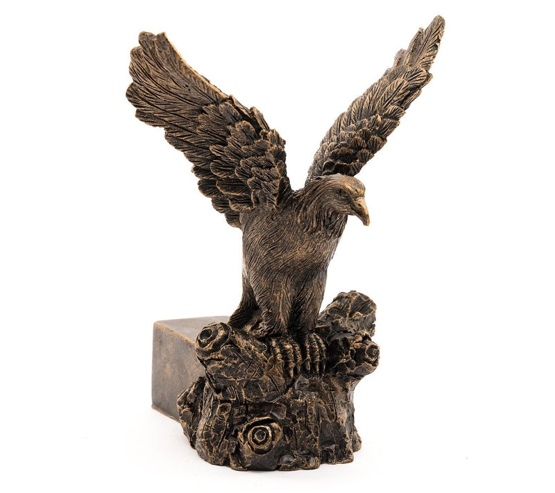 Potty Feet Antique Bronze American Bald Eagle ( Set of 3) — View 4