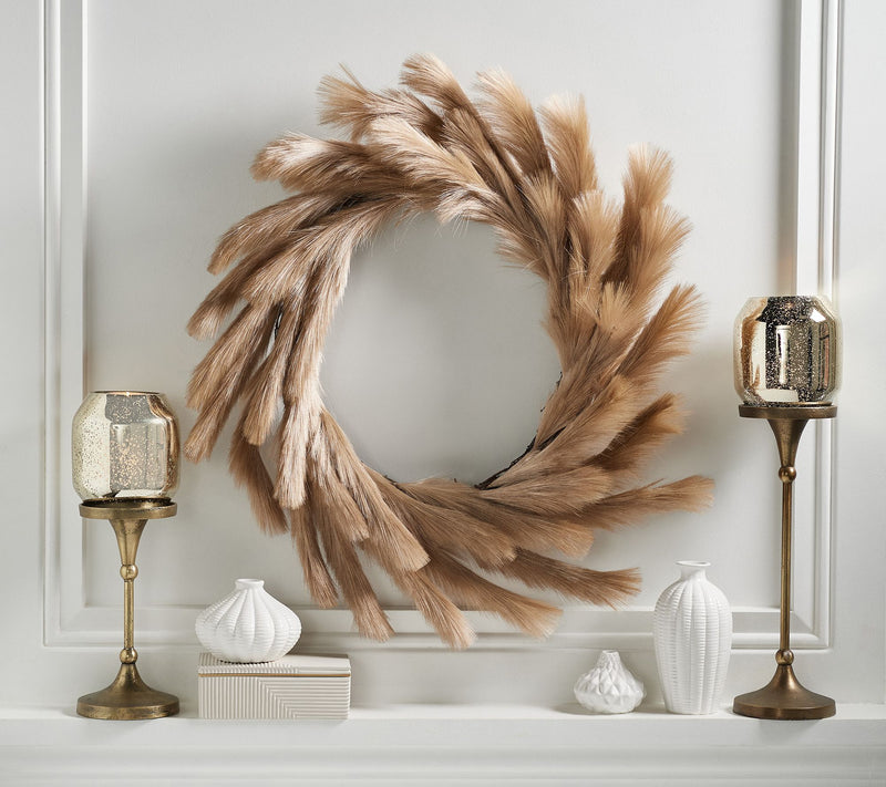 Luxe Rachel Zoe 31" Silky Pampas Wreath — View 9