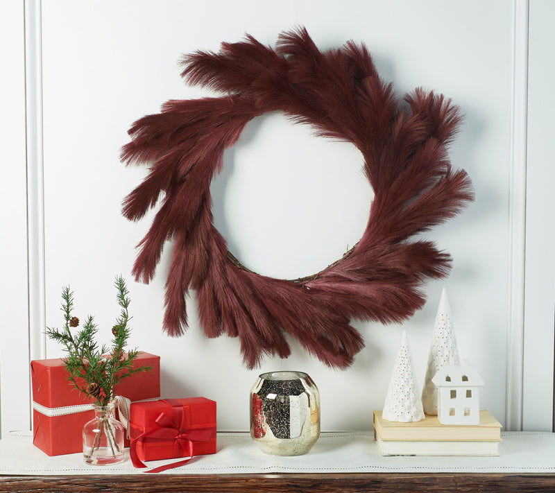 Luxe Rachel Zoe 31" Silky Pampas Wreath — View 3