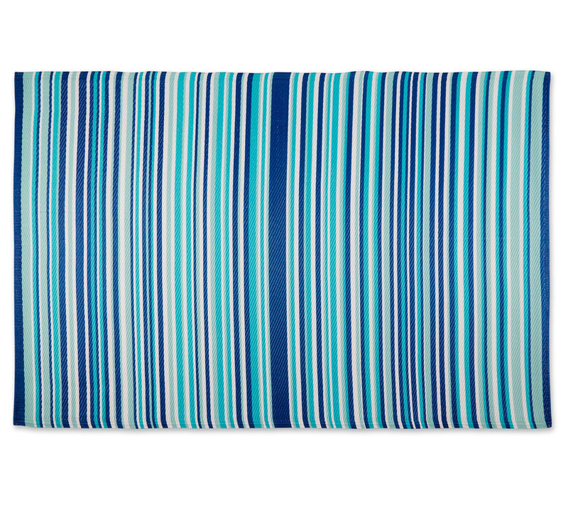 Design Imports Multi Tone Stripe Outdoor Rug 4' x 6' — View 3