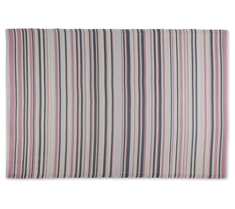 Design Imports Multi Tone Stripe Outdoor Rug 4' x 6' — View 7