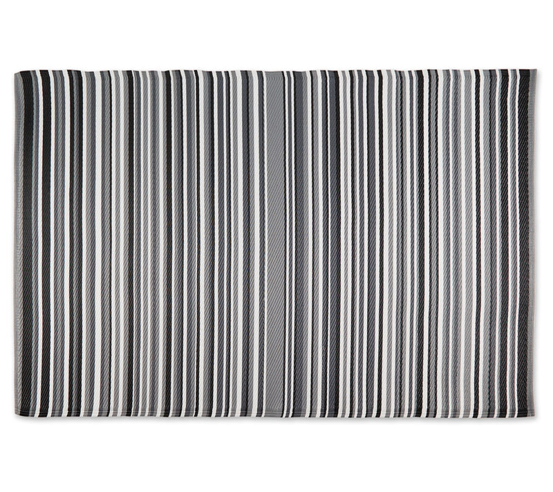 Design Imports Multi Tone Stripe Outdoor Rug 4' x 6' — View 5