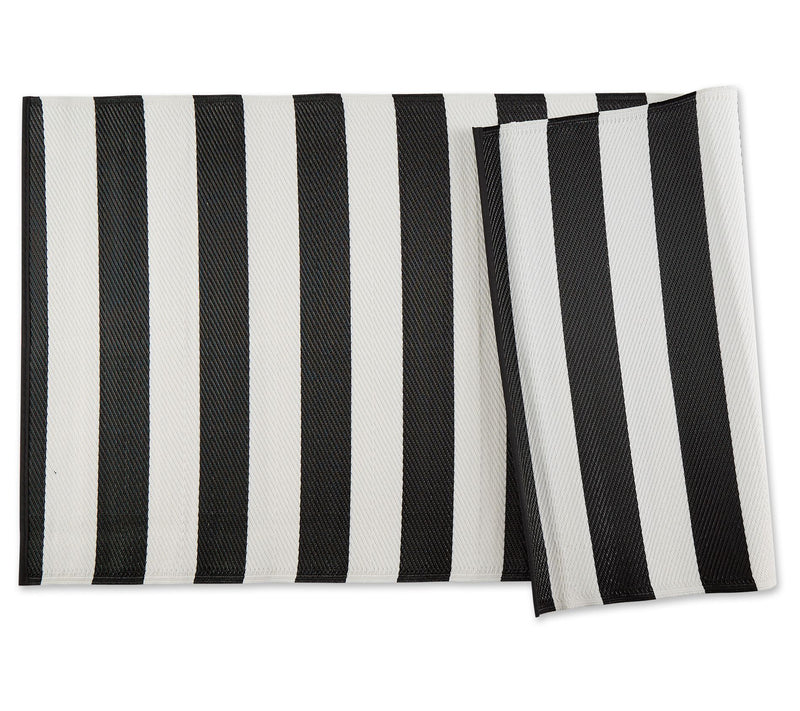 Design Imports Stripe Outdoor Rug 5' x 8' — View 4