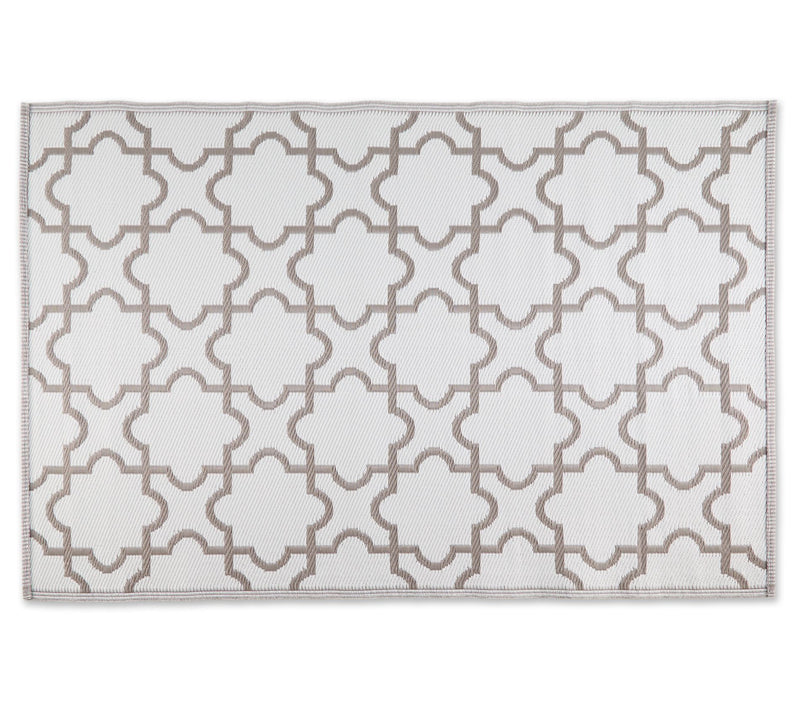 Design Imports Lattice Outdoor Rug 4' x 6' — View 5