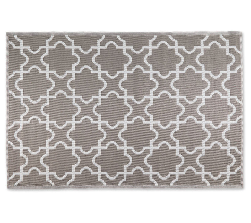 Design Imports Lattice Outdoor Rug 4' x 6' — View 3