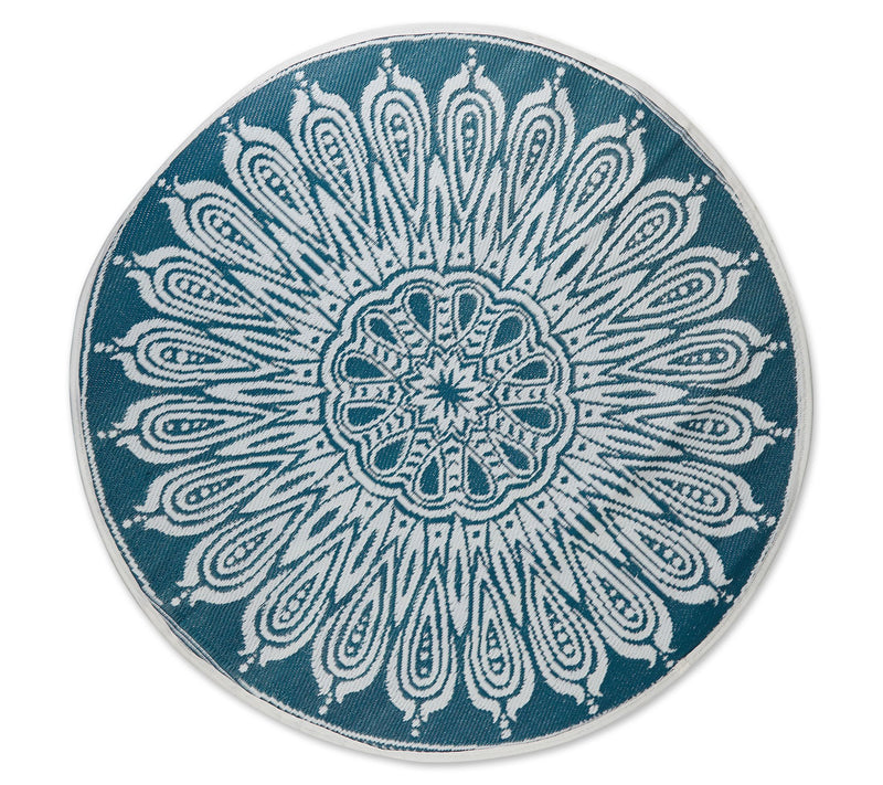 Design Imports Reversible Sunflower Outdoor Rug5' Round — Main view