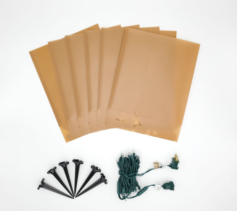 Electric LED Luminaria Kit- Tan (6 Count) — View 6