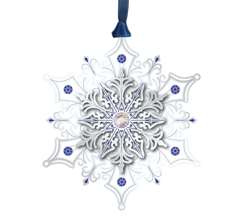 Glittering Snowflake Ornament — Main view